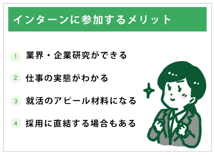 インターンに参加するメリット