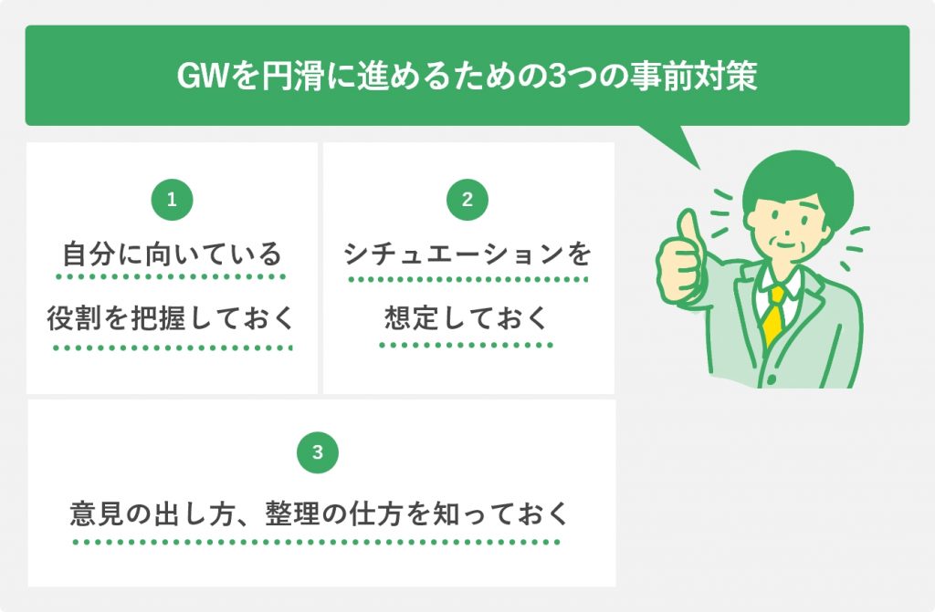 GWを円滑に進めるための3つの事前対策