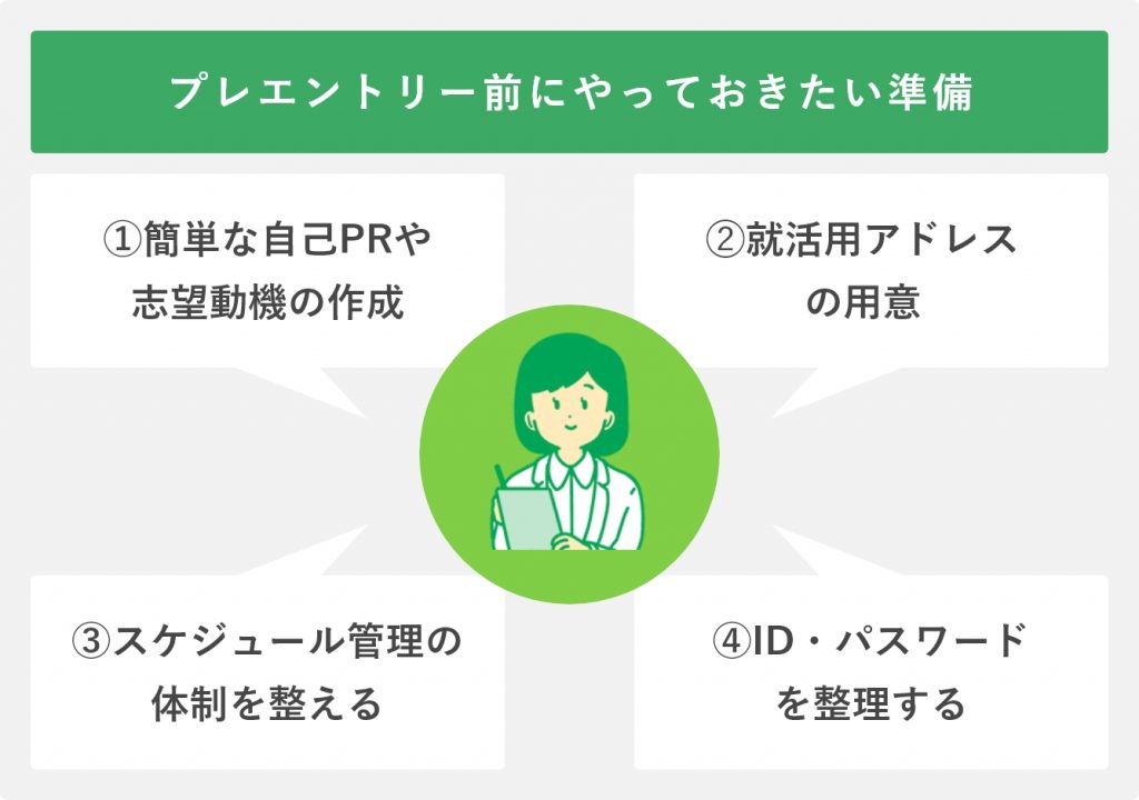 プレエントリー前にやっておきたい準備