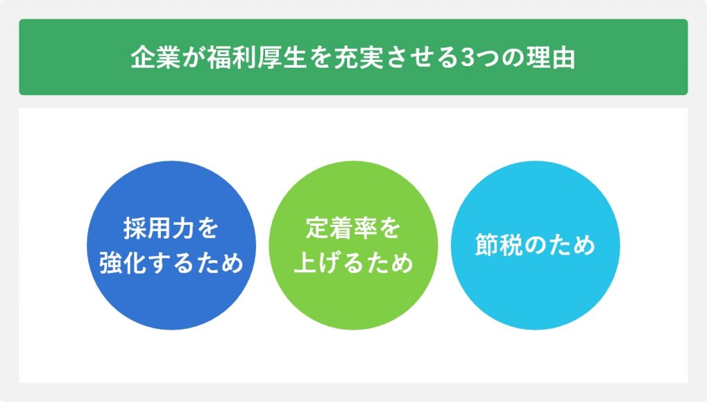 福利厚生を充実させる3つの理由