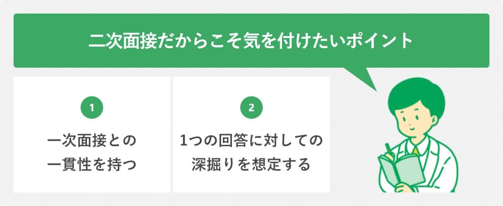 二次面接だからこそ気を付けたいポイント