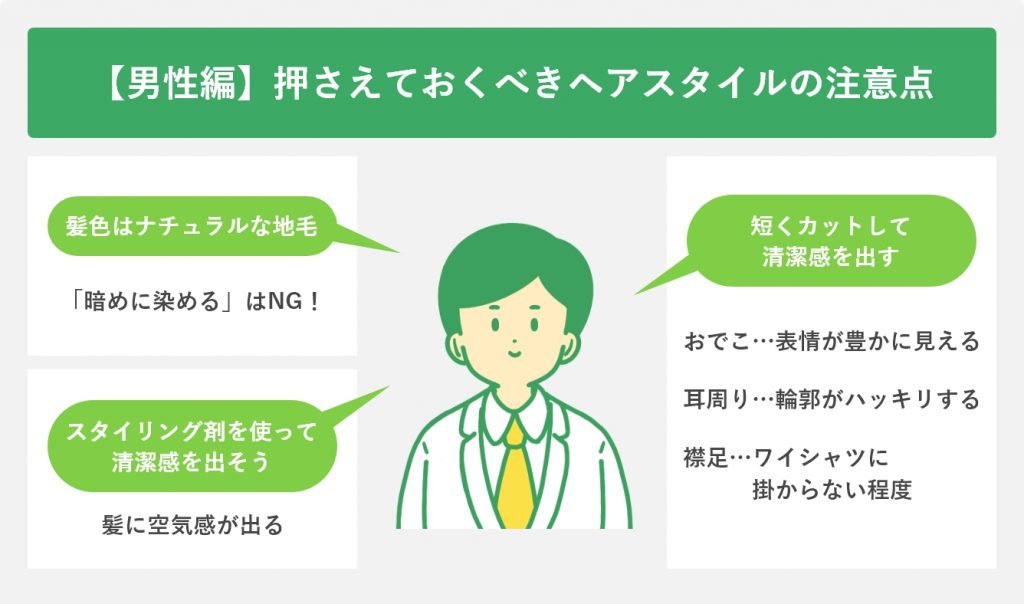 【男性編】押さえておくべきヘアスタイルの注意点