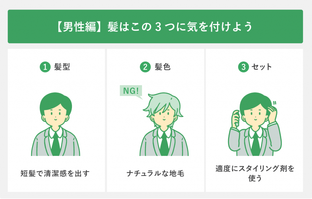 【男性編】髪はこの3つに気を付けよう