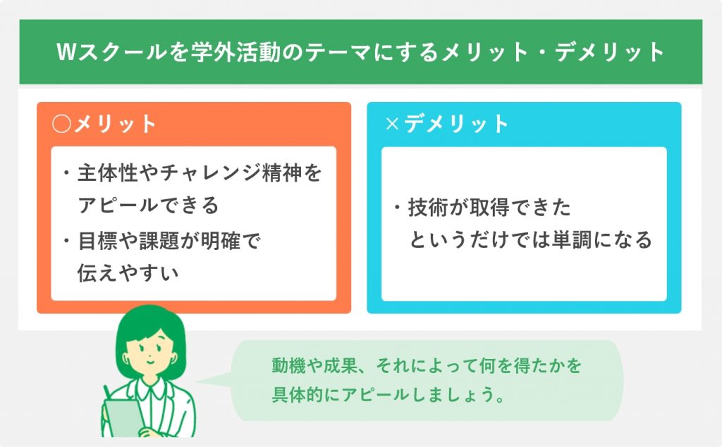 Wスクールのメリデメ