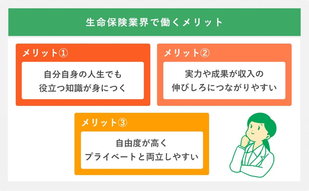 生命保険業界で働くメリット