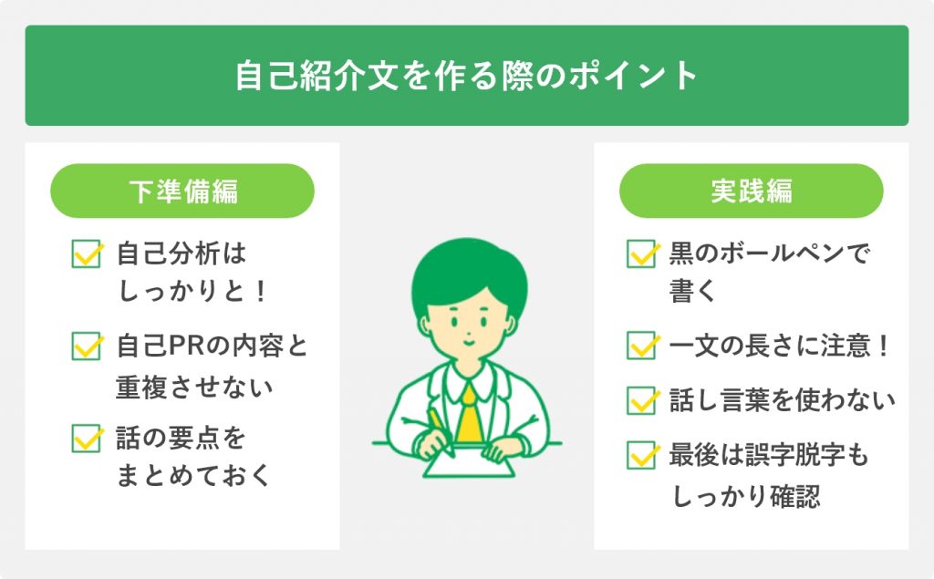 自己紹介文を作る際のポイント