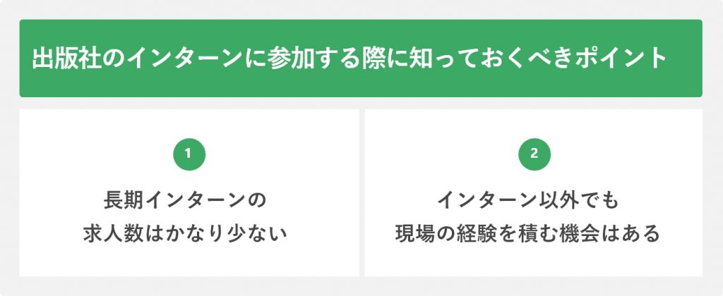 出版社のインターンに参加する際に知っておくべきポイント