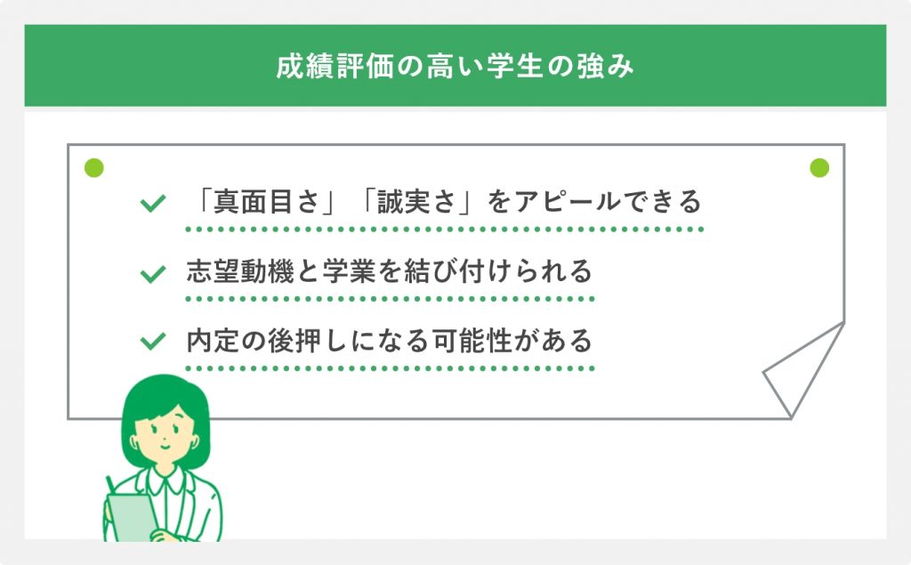 成績評価の高い学生の強み