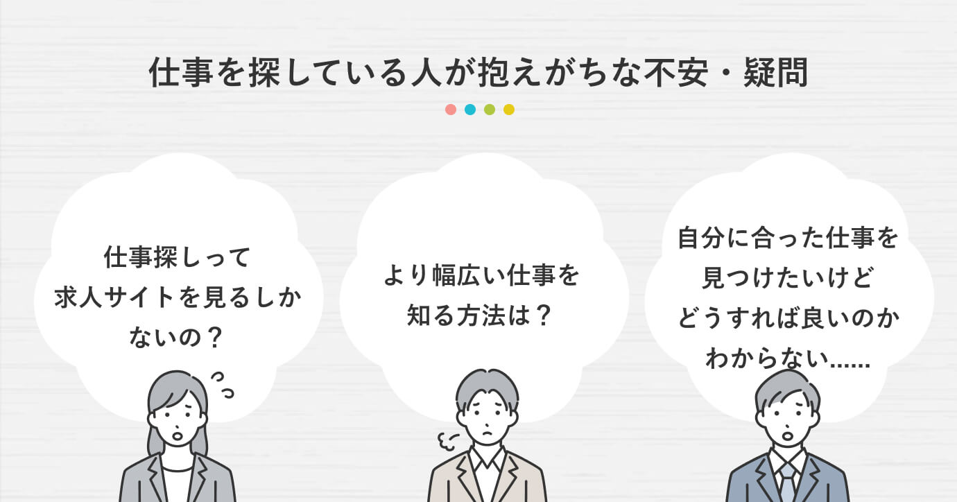 仕事を探している人が抱えがちな不安・疑問