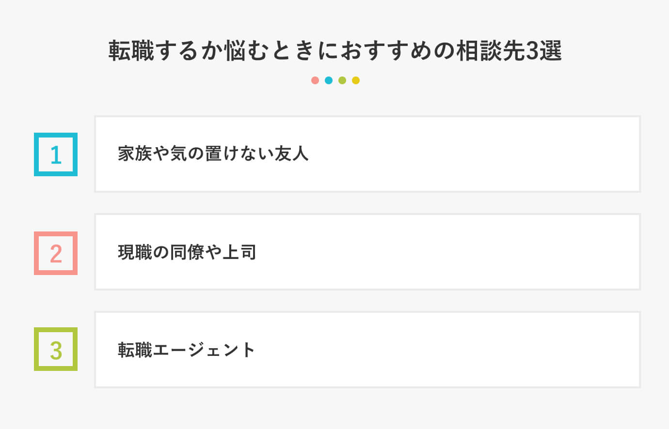転職するか悩むときにおすすめの相談先3選