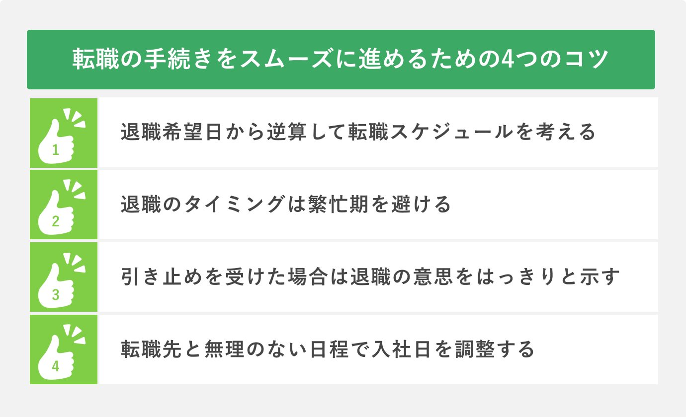 早めの準備が大切！ 転職の手続きをスムーズに進めるための4つのコツ
