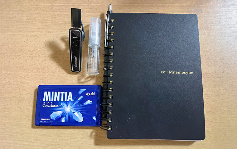 ▲Iさんが就活中に使っていたグッズ