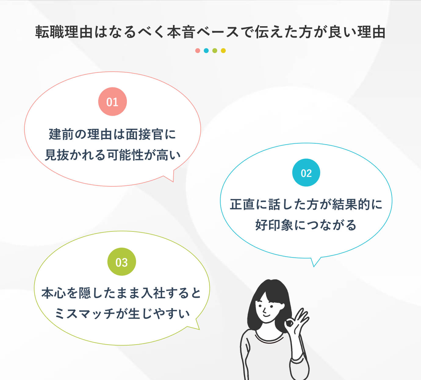 転職理由はなるべく本音ベースで伝えた方が良い理由