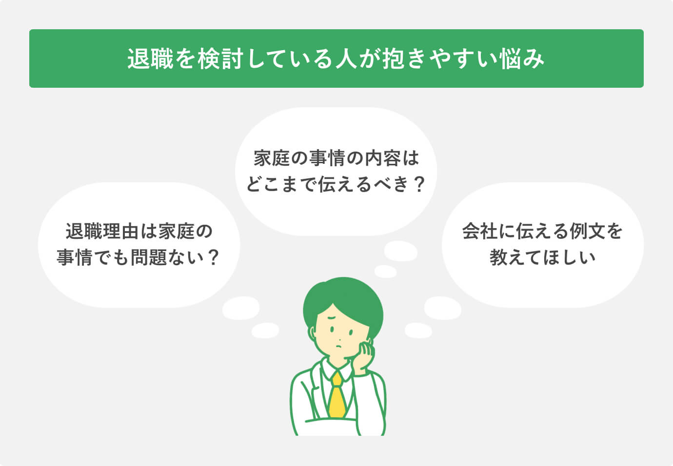 退職を検討している人が抱きやすい悩み