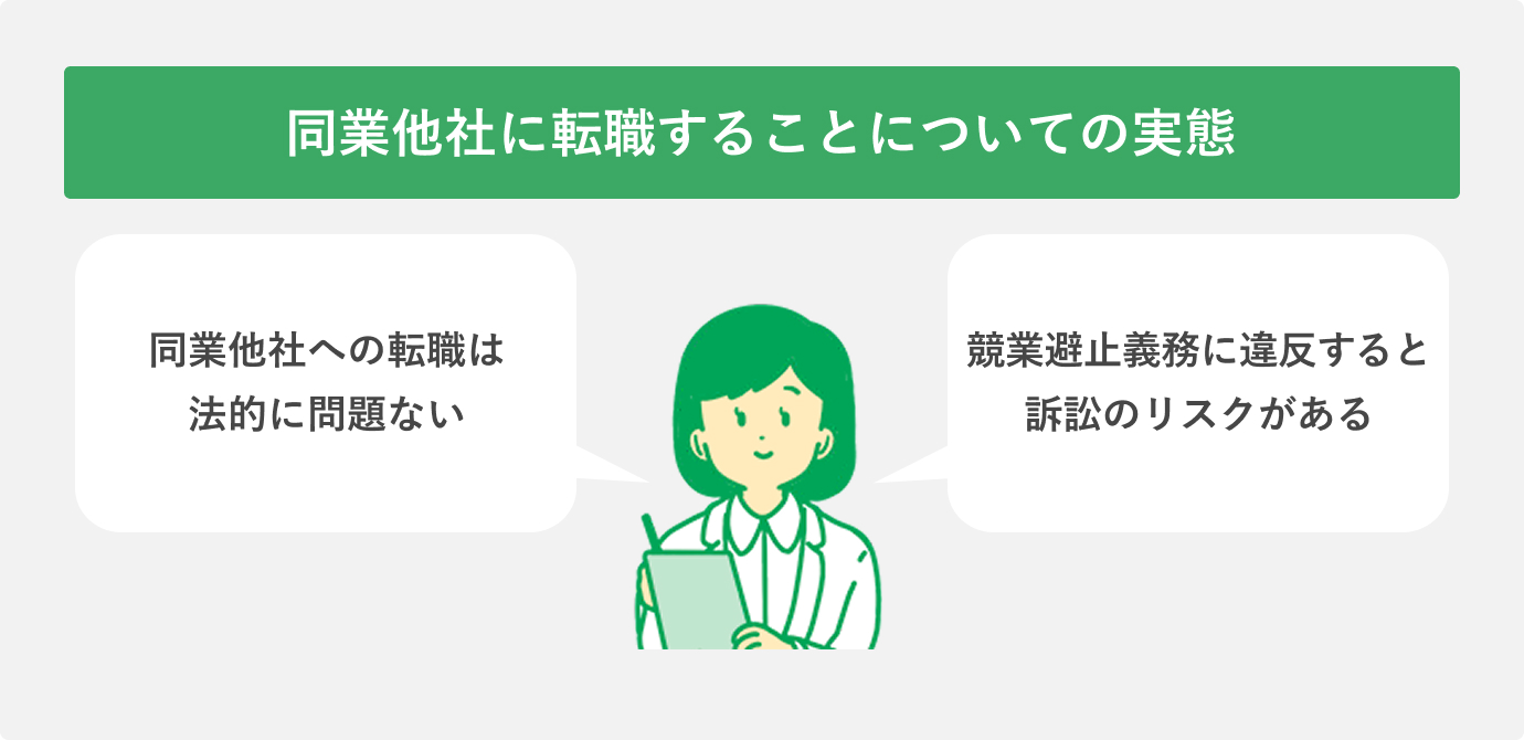 同業他社に転職することについての実態