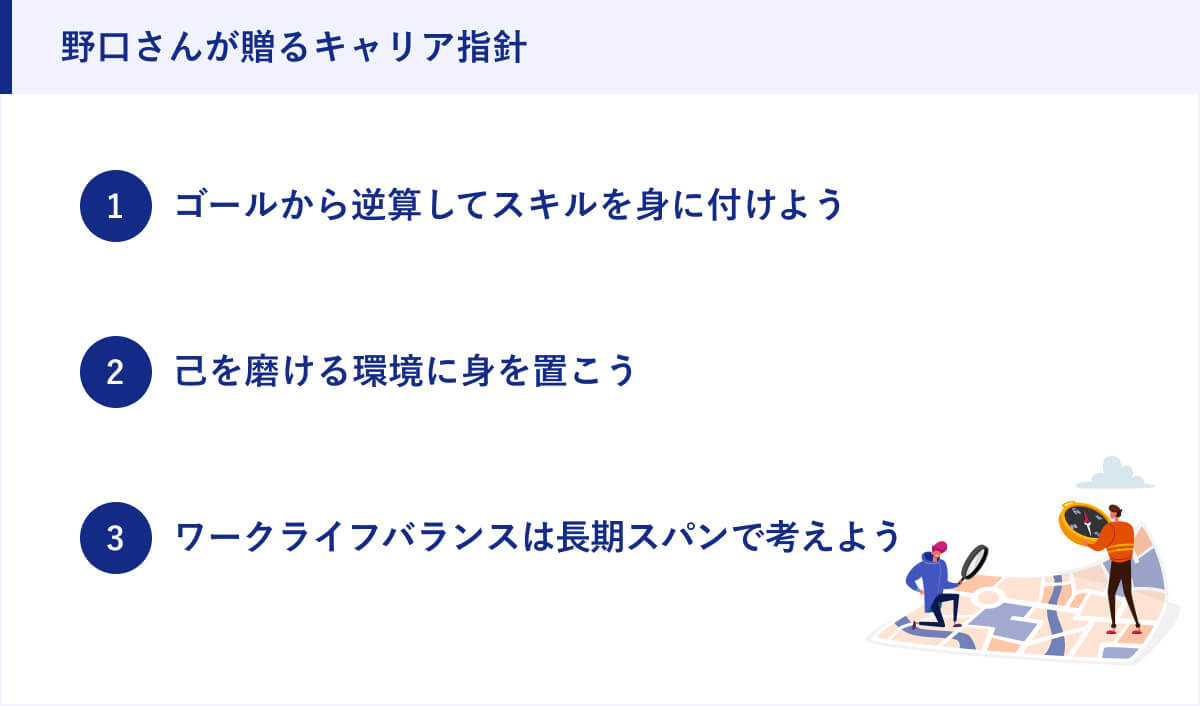 野口さんが贈るキャリア指針
