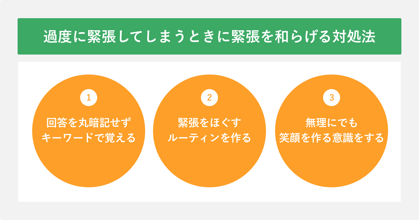 過度に緊張してしまうときに緊張を和らげる対処法