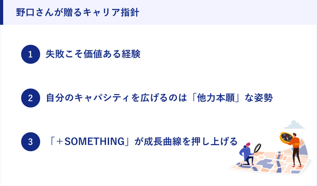 野口さんが贈るキャリア指針