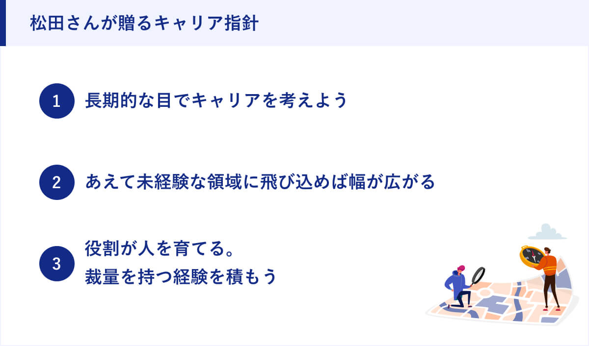 松田さんが贈るキャリア指針